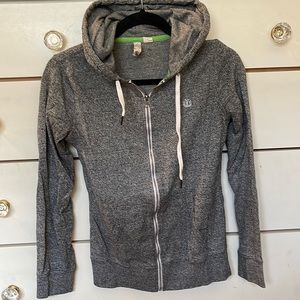 Element women’s grey zip up hoodie size medium